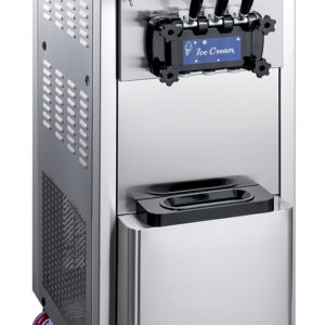 Commercial Table Top Soft Serve Ice Cream Machine - 12-38L/H Output, Single/Triple Flavor for Cafes & Dessert Shops