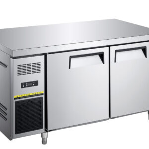 Commercial Under Counter Refrigerated Worktable - 290L, Air/Direct Cooling, 1200/1500mm for Commercial Kitchen Prep