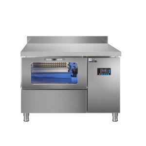 Bar Table Moon-Shaped Ice Maker - Commercial Grade Daily Output 160-320 LBS Undercounter Ice Machine for Bars & Coffee Shops