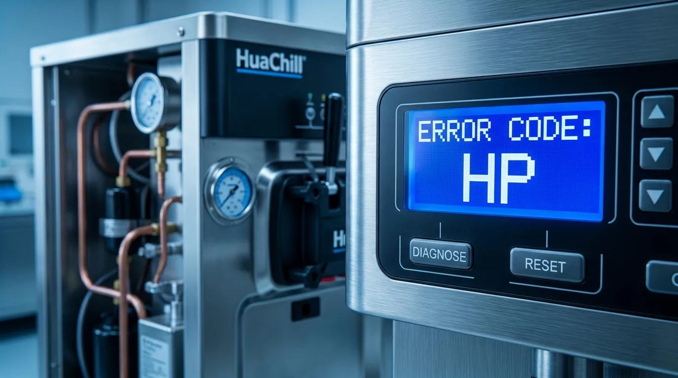 Troubleshooting commercial ice cream machine error codes